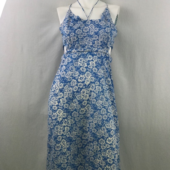 Topshop Cornflower Cutout Slipdress - Picture 4 of 7